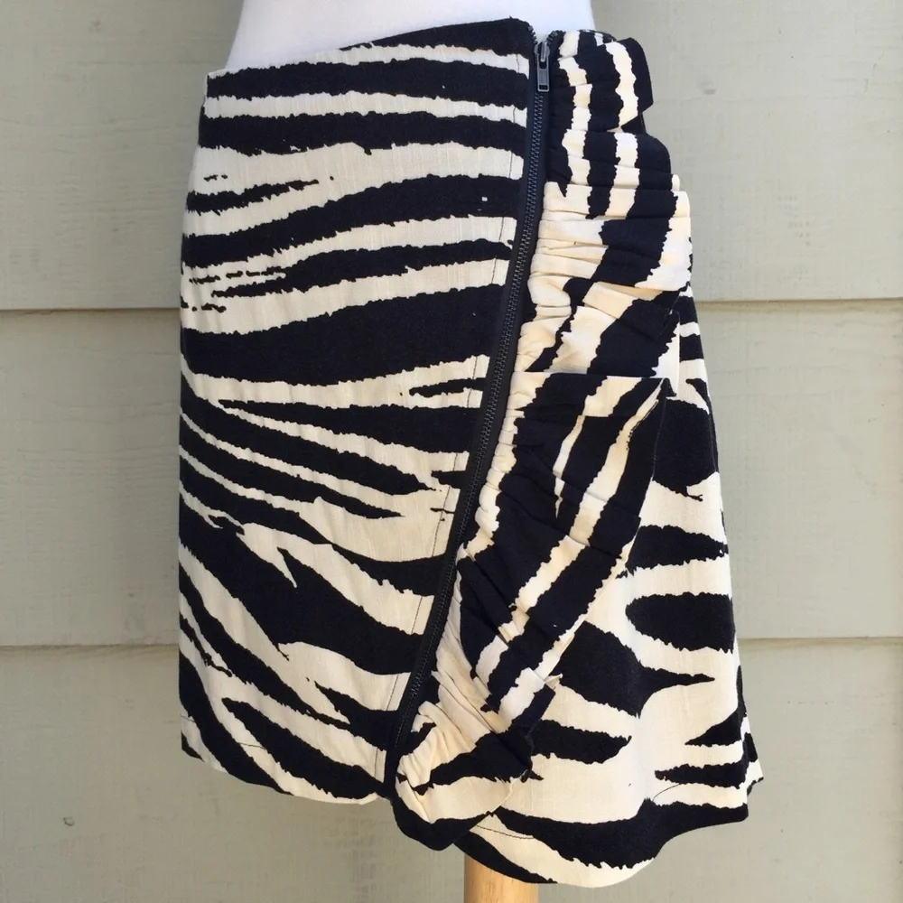 NWOT Free People Animal Print Mini Skirt